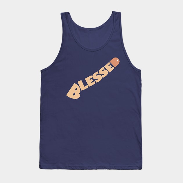 Blessed (flesh) Tank Top by Cards By Harris